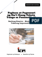 Pagbasa11 - Mod1 - Tekstong Impormatibo - v3