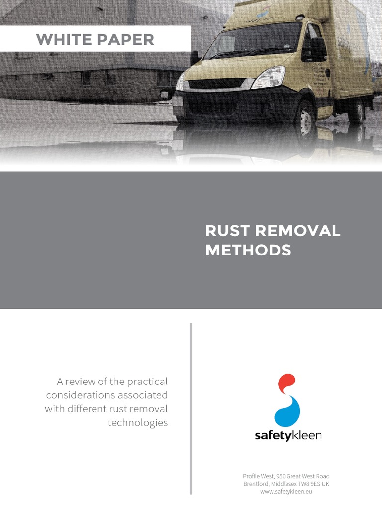 White Paper: Rust Removal Methods | PDF | Rust | Sodium Hydroxide