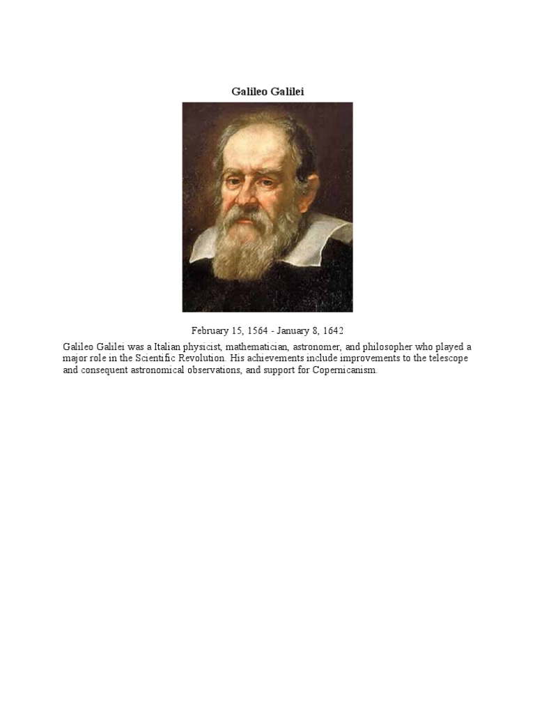 Galileo Galilei | PDF | Galileo Galilei | Heliocentrism