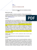 Implicaciones socio-culturales de la globalización económica en América Latina