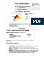 MSDS - Aceite Lubricante