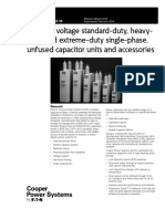 Medium Voltage Standard-Duty, Heavy-Duty, and Extreme-Duty Single-Phase, Unfused Capacitor Units and Accessories