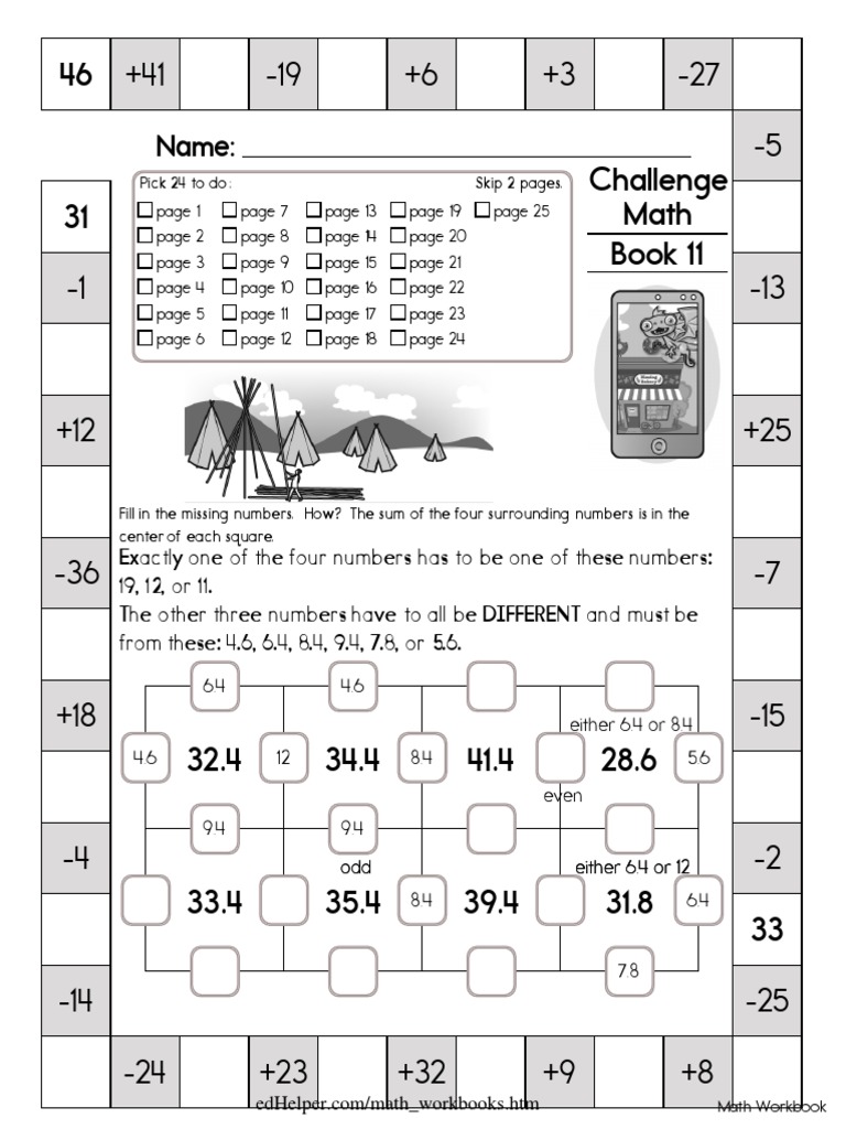 Math Workbook Fourth Grade PDF | PDF