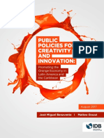 Public Policies For Creativity and Innovation Promoting The Orange Economy in Latin America and The Caribbean PDF