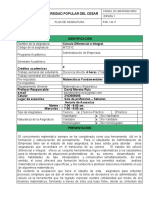 Calculo Diferencial e Integral para Administración de Empresas