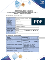 Guía de actividades y rúbrica de evaluación – Fase 2 – Muestreo e intervalos de confianza 