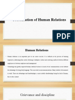 Presentation of Human Relations