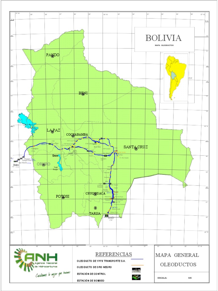 Mapa General de Oleductos | PDF | Bolivia