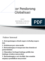 Faktor Pendorong Globalisasi