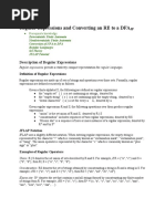 Regular Expression To DFA Conversion Module