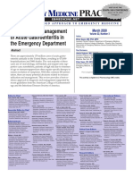 Diagnosis and Management of Acute Gastroenteritis in The Emergency Department