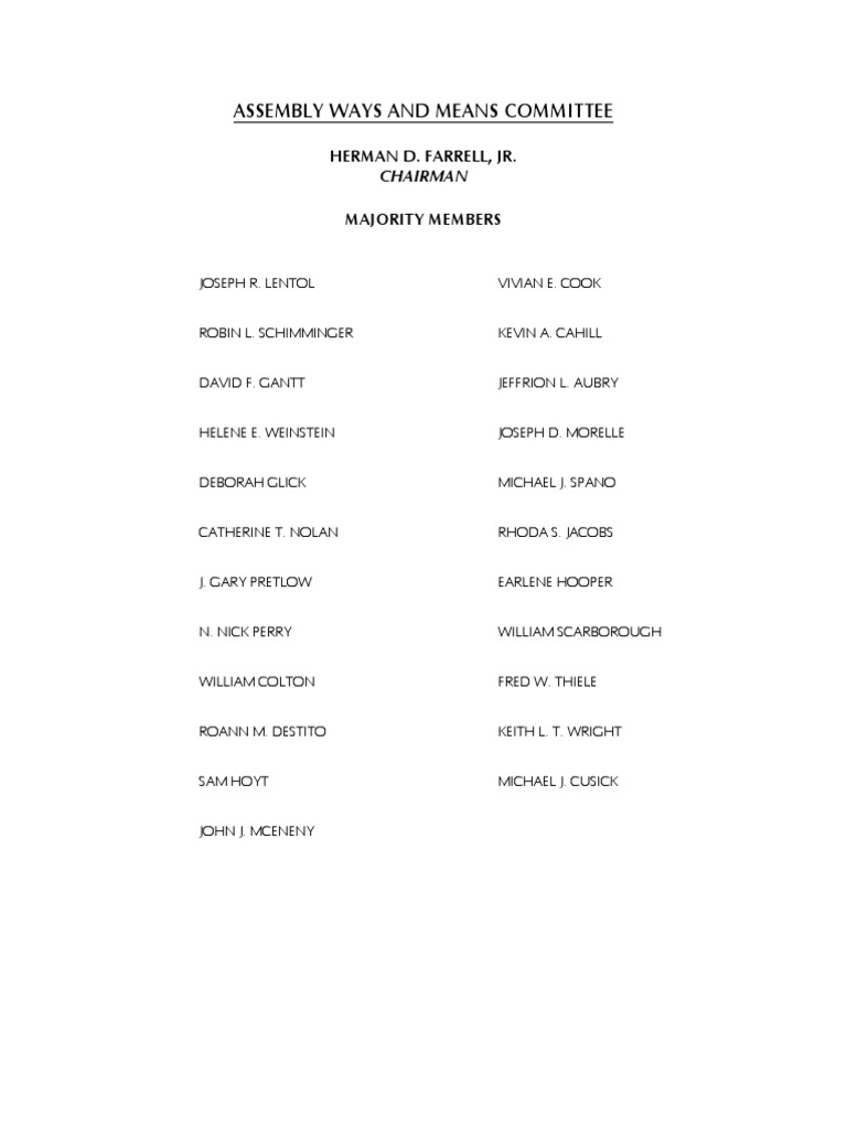 NYS Assembly Yellow Book Government Budget Balance Fund Accounting