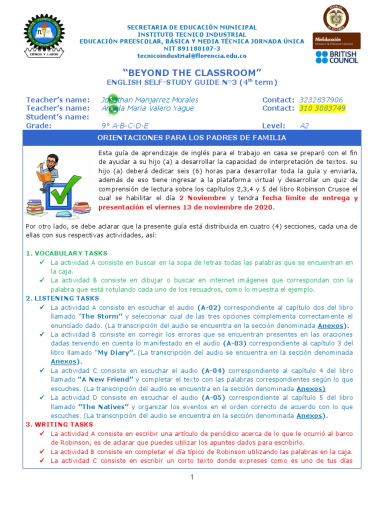 Self-Study Guide 3 | PDF | Enseñando y aprendiendo | Educación avanzada