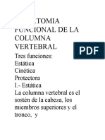 Anatomia Funcional de La Columna Vertebral