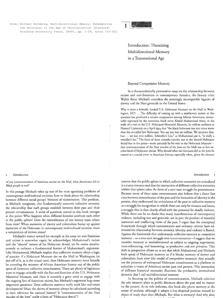 Multidirectional Memory Theory | PDF | Memory | Sigmund Freud