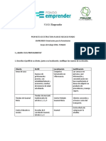 Avance Proyecto Fondo Emprender