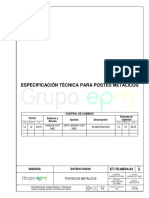 Et-Td-Me04-03 Postes Metálicos