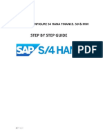 Configuration of S4 Hana Finance SD and MM - Sample