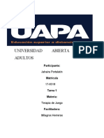 Tarea 1 de Terapia de Juego