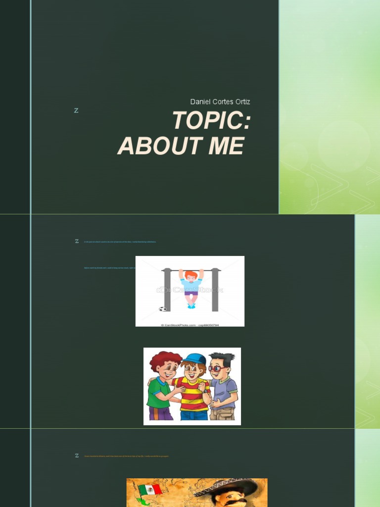Topic: About Me: Daniel Cortes Ortiz | PDF