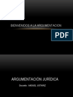 BIENVENIDOS A LA ARGUMENTACION