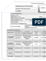 Formulario de Postulacion