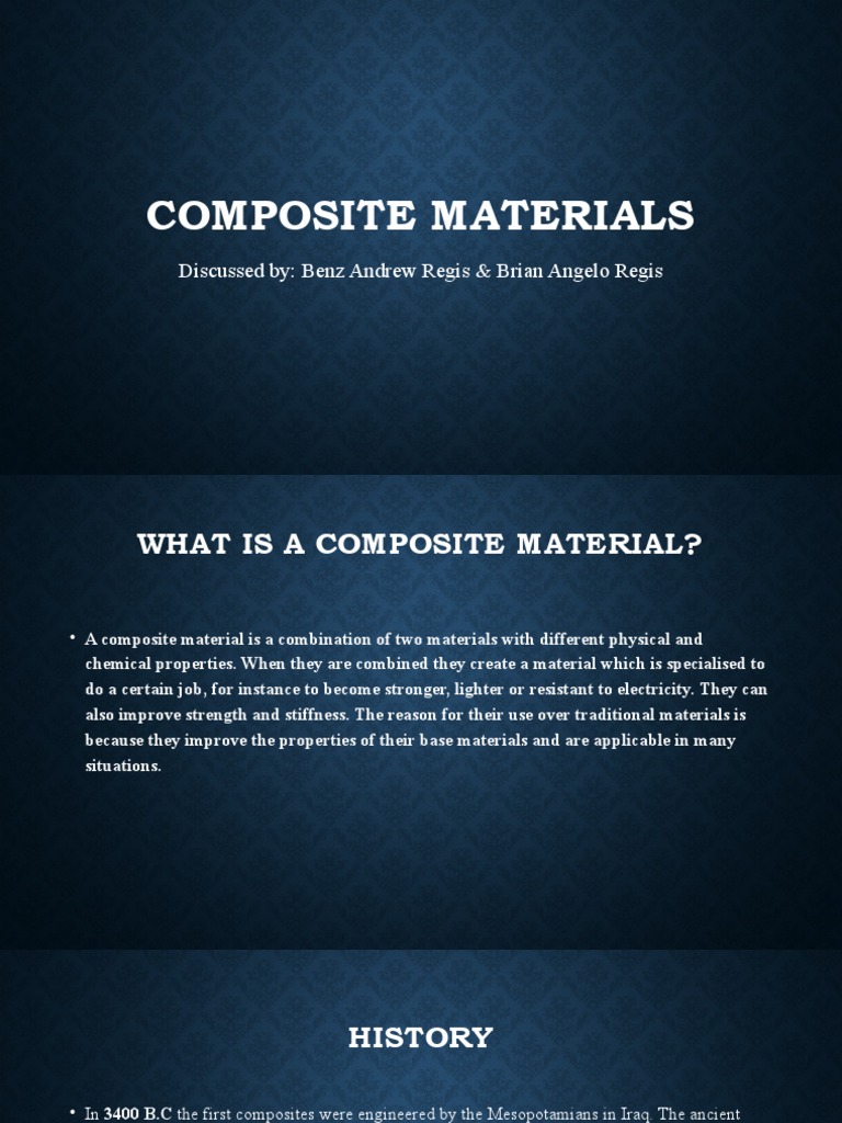Understanding Composite Materials | PDF | Composite Material | Fibre ...