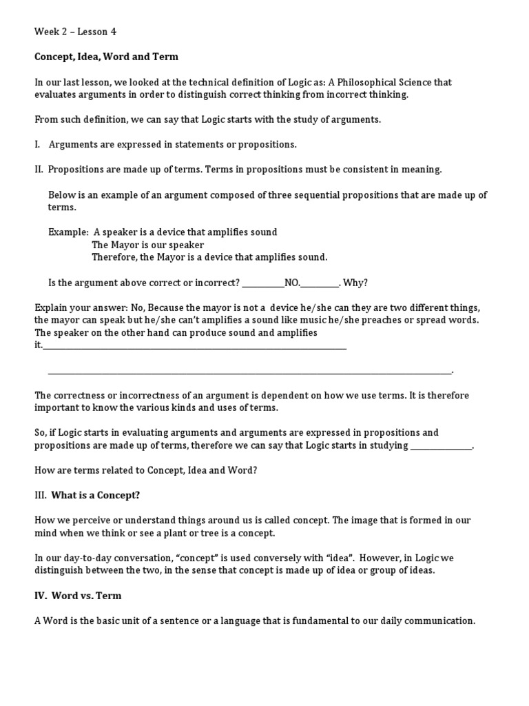 Understanding Propositions and Terms | PDF | Proposition | Argument