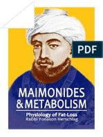 Maimonides & Metabolism. Fisiology of Fat-Loss - Rabbi Yonason Herschlag
