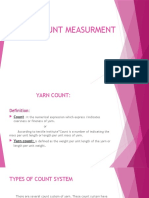 Yarn Count Measurment