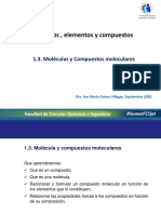 1.3 Molécula y Compuestos Moleculares