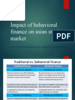 İmpact of behavioral finance on asian stock