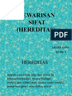 Pewarisan Sifat (Hereditas) : Savira Syifa Xii Ipa 3