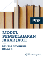 Modul BDR Bahasa Indonesia Kelas X