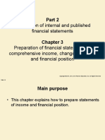 Preparation of Internal and Published Financial Statements