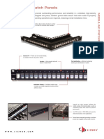 Tera - Max Patch Panels: Angled TERA-MAX - Allows Direct Routing of Cables To Vertical