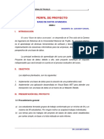 3-Perfil Del Proyecto de Bdatos 2020-I PDF