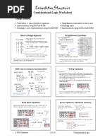 Combinational Logic Worksheet: Concept Inventory