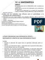 Experiencias Didácticas Desarrolladas en El Área de Matemática