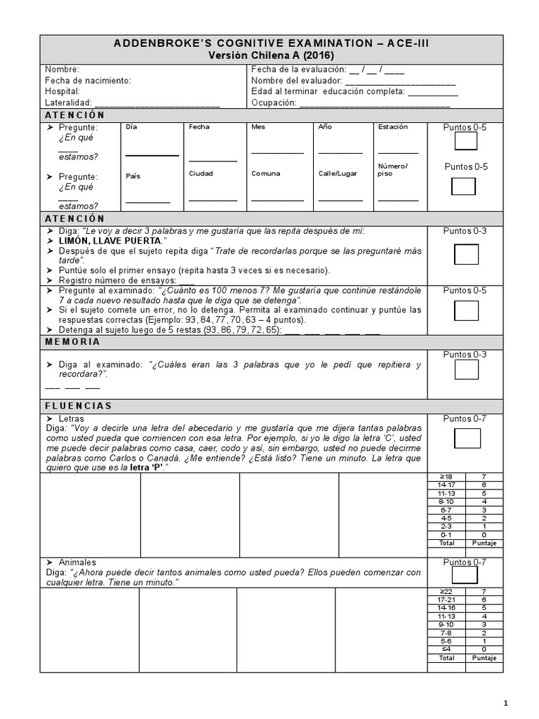 Ace Iii Chile | PDF | Comunicación | Sintaxis