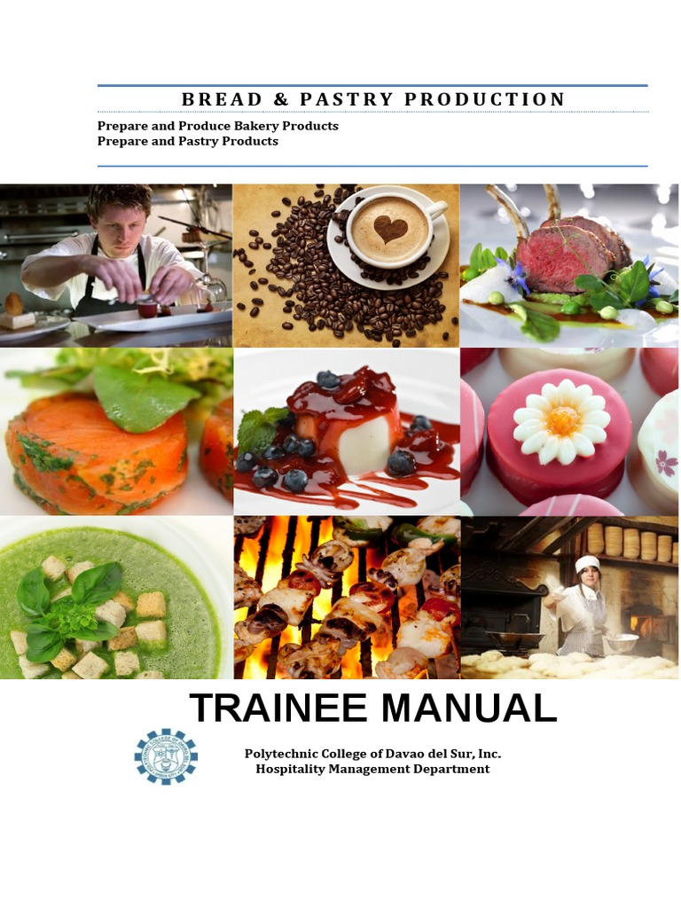 Trainee Manual Bread & Pastry Production PDF Breads Dough
