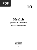 Health: Quarter 1 - Module 4 Consumer Health