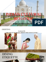 Indian Cultural Behavior-I02