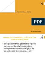 PARAMETROS GEOMORFOLOGICOS (1ra PARTE) 2018