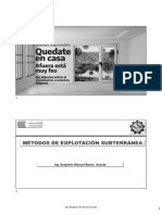 Métodos de Explotación Subterránea - Tema N°01 PDF