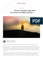 Where Will Your Twenties Take You - Six Lessons For Beginning Well - Desiring God PDF