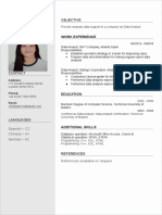Coolfreecv Resume With Photo