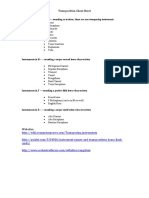 Transposition Cheat Sheet