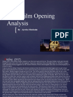 Brief Film Opening Analysis