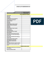 Contoh Form Checklist Housekeeping